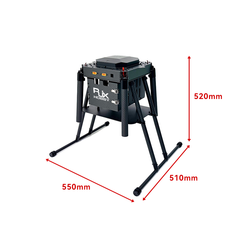 RJX950C 4-Axis Carbon Fiber Umbrella Folding Quadcopter Frame without motor mounts