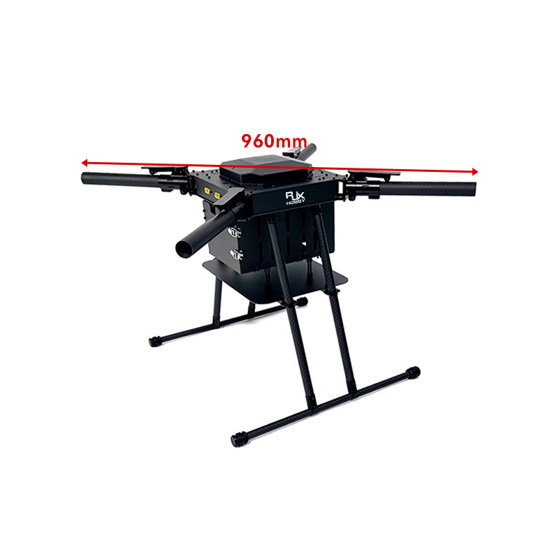 RJX960A 4-Axis Carbon Fiber Umbrella Folding Quadcopter Frame without motor mounts
