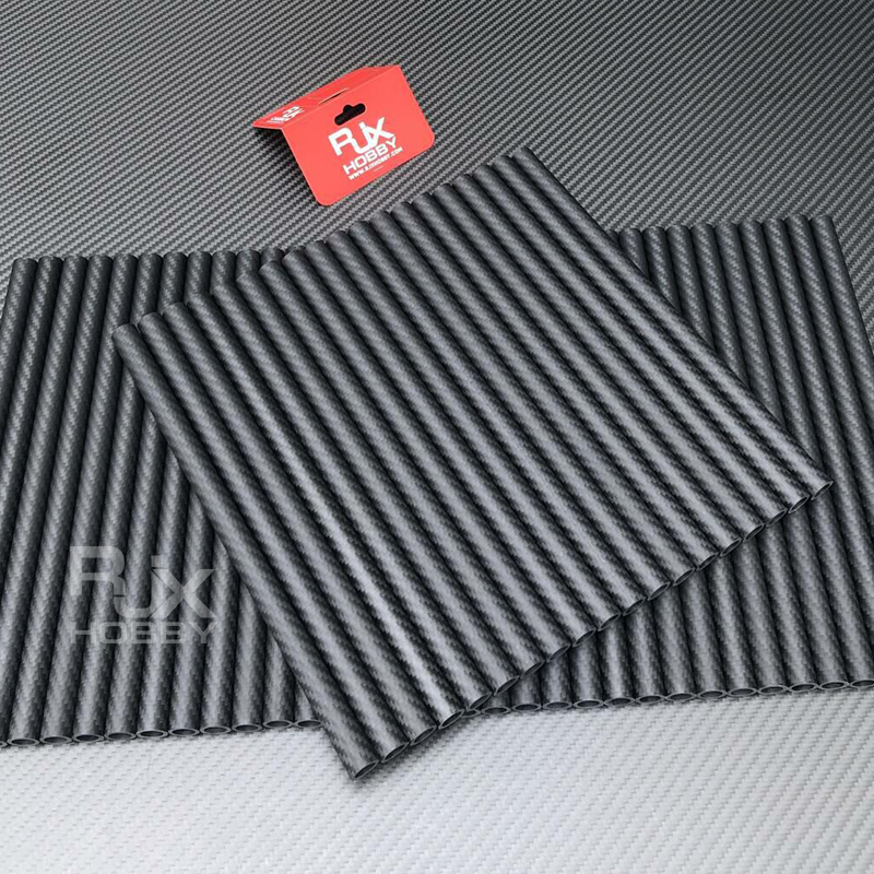 RJXHOBBY 3K Carbon Fiber Round Tube 1500mm (OD:8-25mm)
