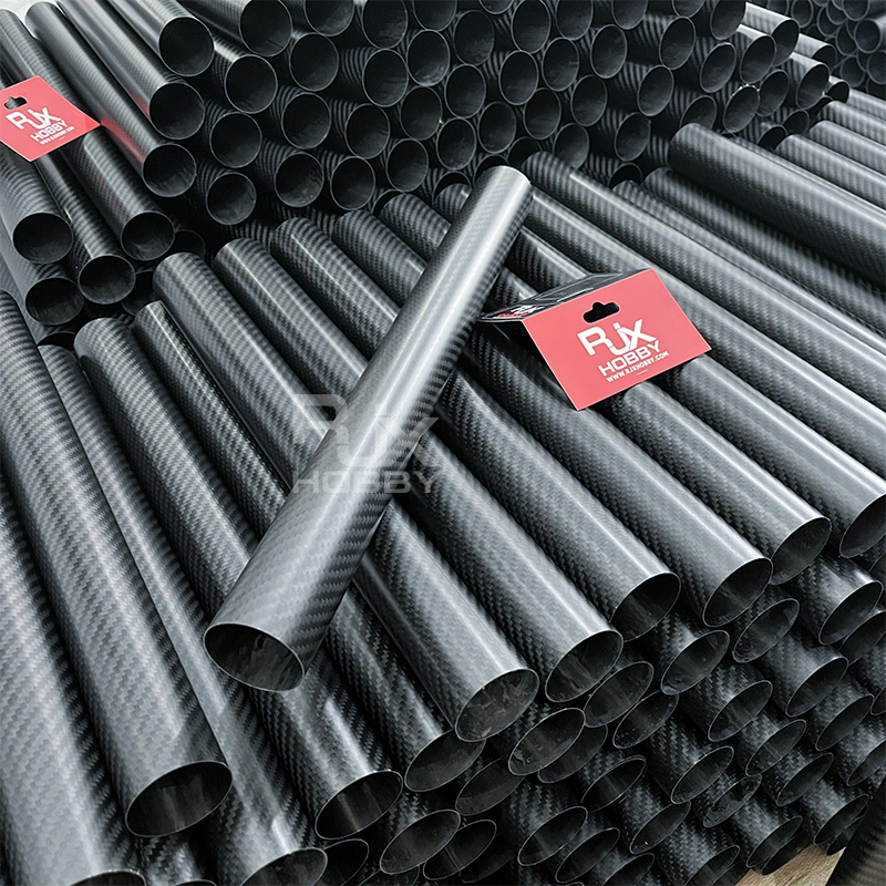 RJXHOBBY 3K Carbon Fiber Round Tube 2000mm (OD:7-60mm)