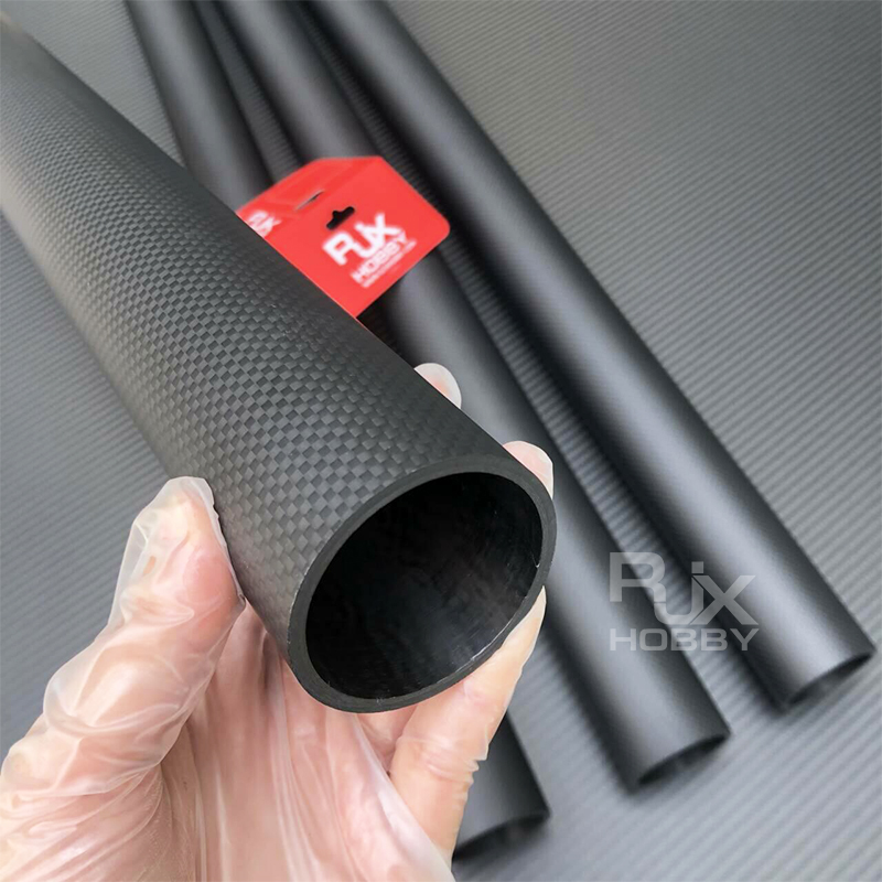 RJXHOBBY 3K Carbon Fiber Round Tube 2000mm (OD:7-60mm)