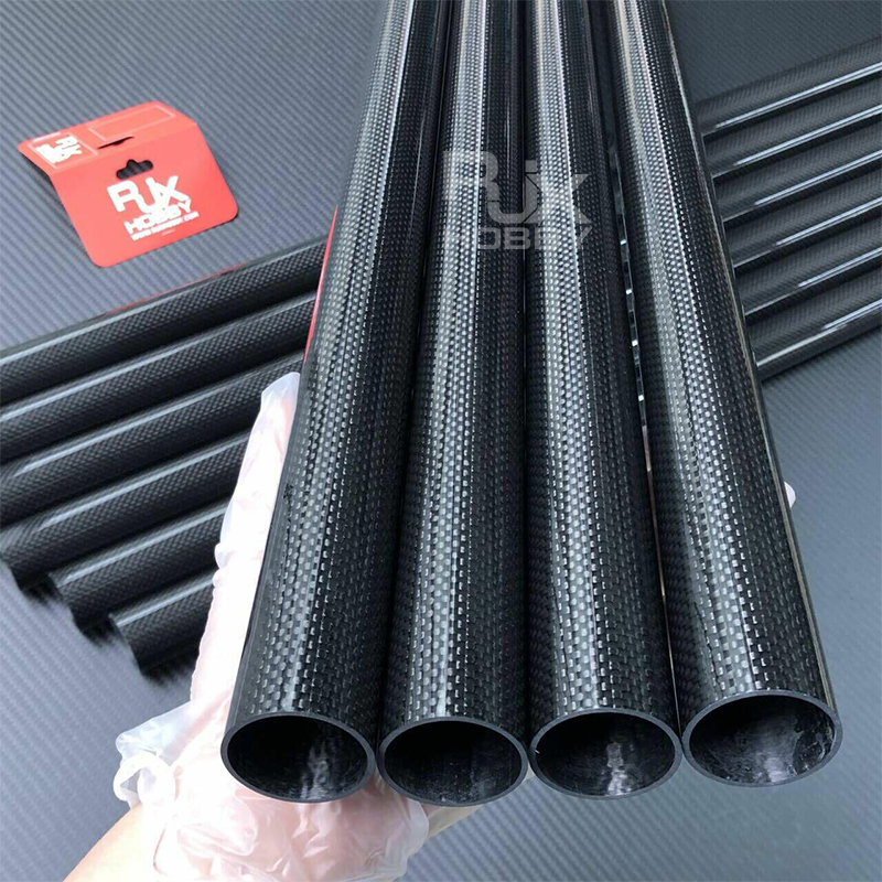 RJXHOBBY 3K Carbon Fiber Round Tube 2000mm (OD:7-60mm)