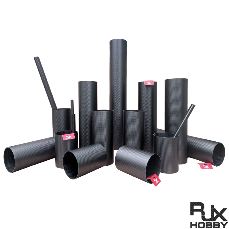 RJXHOBBY 3K Carbon Fiber Round Tube 1000mm (OD:40-145mm)