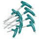 RJX Extended t-type inner hex wrench set single flat-head screwdriver with handle Diamond 6 square plum combination tool