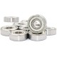 RJX 2pcs 8x19x6mm Steel Sealed Shielded Deep Groove Ball Bearing 698ZZ