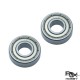 RJX 2pcs 8x19x6mm Steel Sealed Shielded Deep Groove Ball Bearing 698ZZ