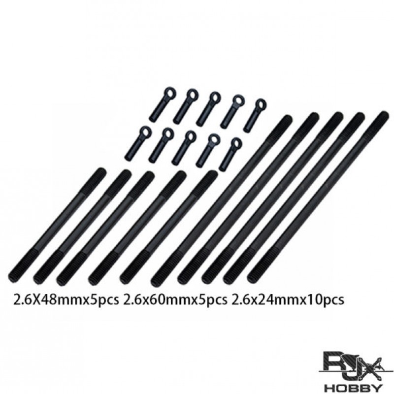 Head and Servo Linkage and metal push rods