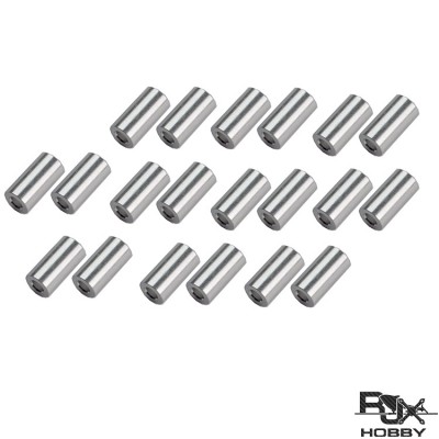 RJXHOBBY 20pcs Aluminum 3X12mm Round Spacer  for M3 Screws