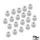 RJXHOBBY 20pcs Aluminum 2.6X5X6mm Round Spacer 