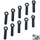 RJXHOBBY Ball Linkage Rod for RC Helicopter 10pcs